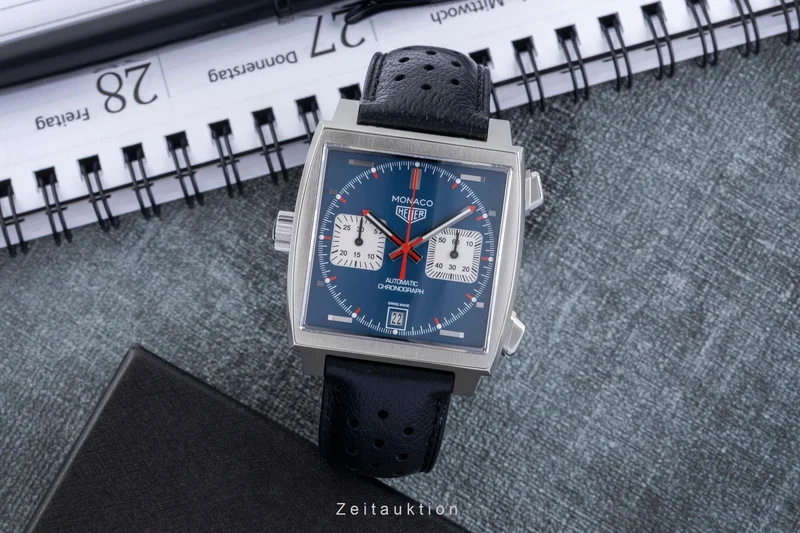 Tag Heuer Monaco chronograph steel automatic men's watch CAW211PF.C6356 LP: 8100EUR [2507494]