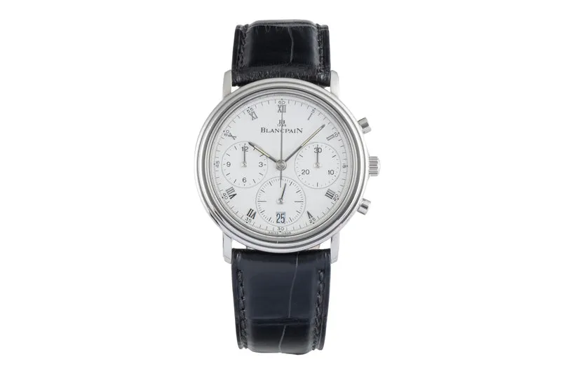 Blancpain Villeret chronograph steel manual winding men's watch 1180-1127 [2507389]