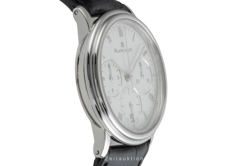 Blancpain Villeret chronograph steel manual winding men's watch 1180-1127 [2507389]