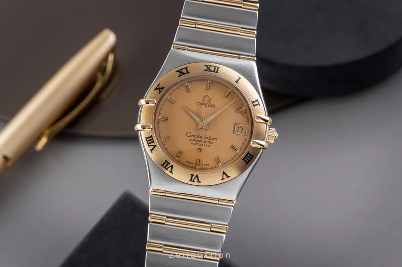 Omega Constellation steel / gold automatic men's watch 1302.10.00 368.1201 [2505239]