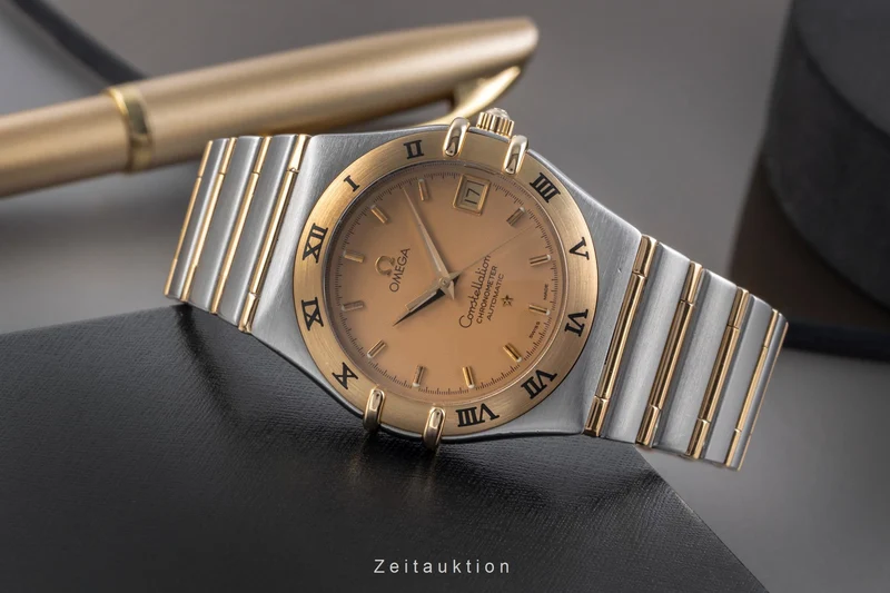 Omega Constellation steel / gold automatic men's watch 1302.10.00 368.1201 [2505239]