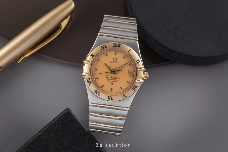 Omega Constellation steel / gold automatic men's watch 1302.10.00 368.1201 [2505239]