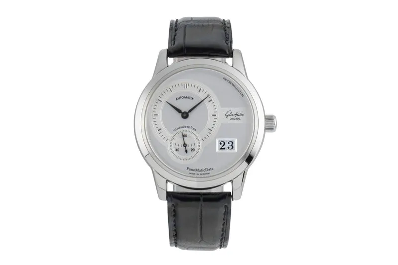 Glashütte PanoMaticDate steel automatic men's watch 90-01-02-02-04 [2507469]