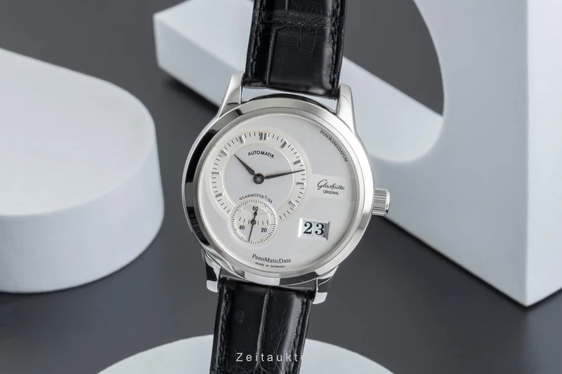 Glashütte PanoMaticDate steel automatic men's watch 90-01-02-02-04 [2507469]