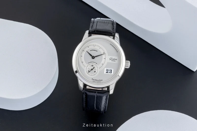 Glashütte PanoMaticDate steel automatic men's watch 90-01-02-02-04 [2507469]