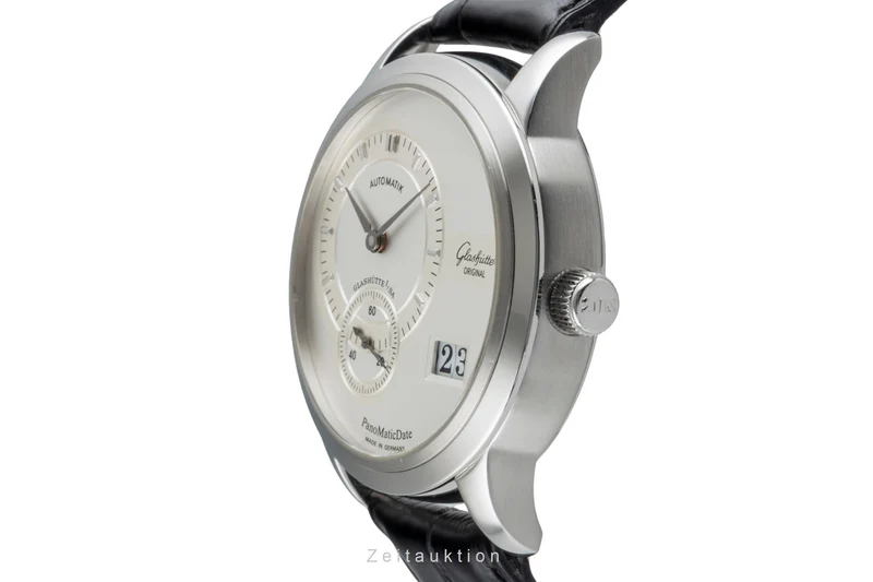 Glashütte PanoMaticDate steel automatic men's watch 90-01-02-02-04 [2507469]