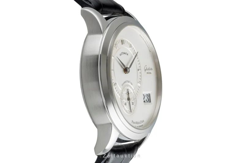 Glashütte PanoMaticDate steel automatic men's watch 90-01-02-02-04 [2507469]