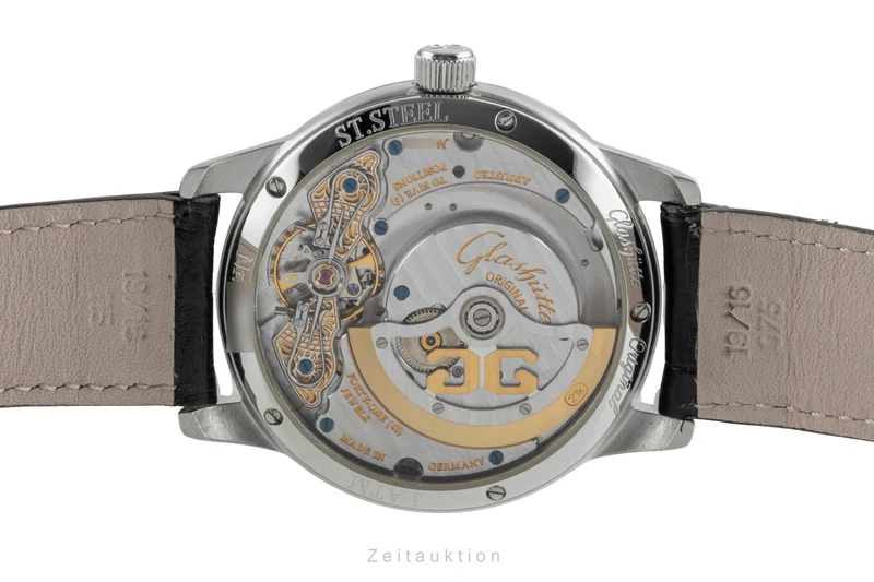 Glashütte PanoMaticDate steel automatic men's watch 90-01-02-02-04 [2507469]