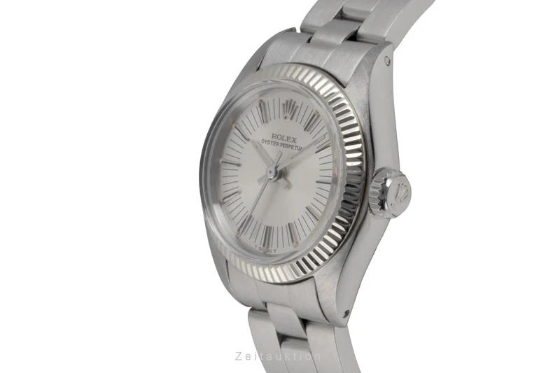 Rolex Oyster Perpetual steel / white gold automatic women's watch 6719 Vintage [2506700]
