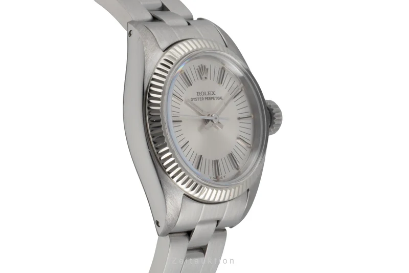Rolex Oyster Perpetual steel / white gold automatic women's watch 6719 Vintage [2506700]