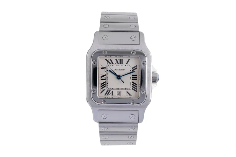 Cartier Santos steel quartz men's watch W20060D6 [2600114]