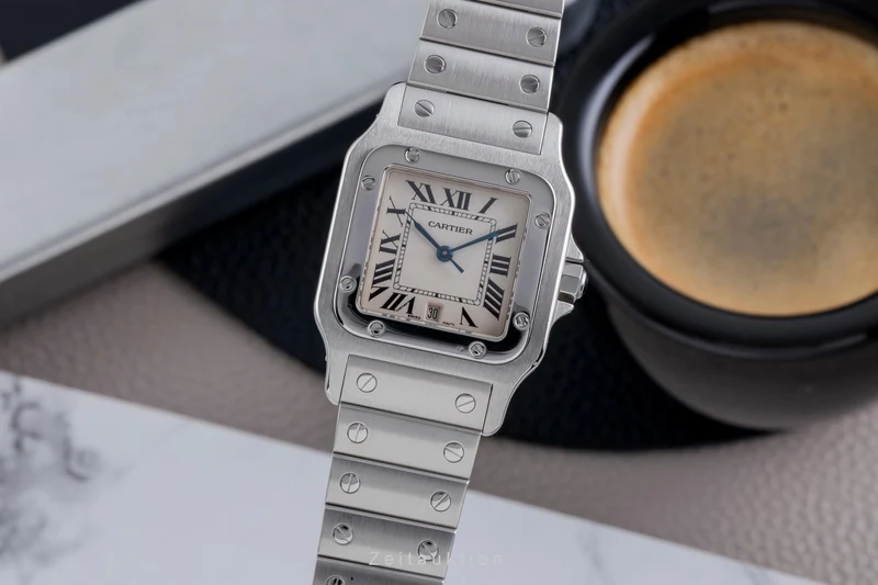 Cartier Santos steel quartz men's watch W20060D6 [2600114]