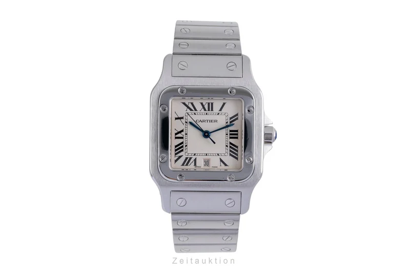 Cartier Santos steel quartz men's watch W20060D6 [2600114]