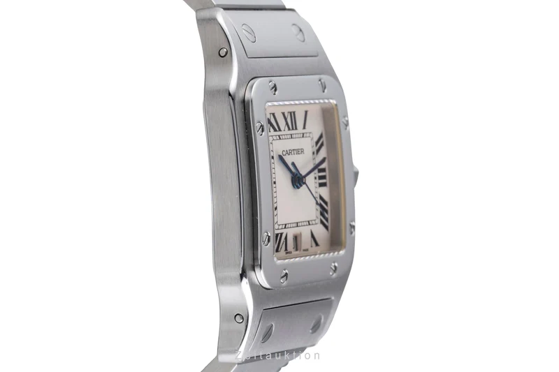 Cartier Santos steel quartz men's watch W20060D6 [2600114]