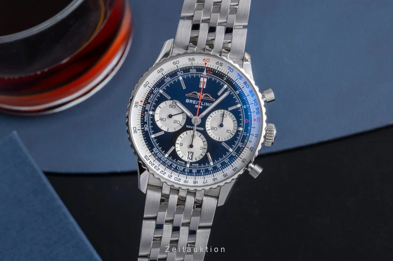 Breitling Navitimer chronograph steel automatic men's watch AB0138 LP: 9650EUR [2506552]