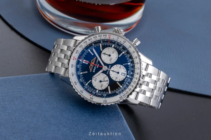Breitling Navitimer chronograph steel automatic men's watch AB0138 LP: 9650EUR [2506552]