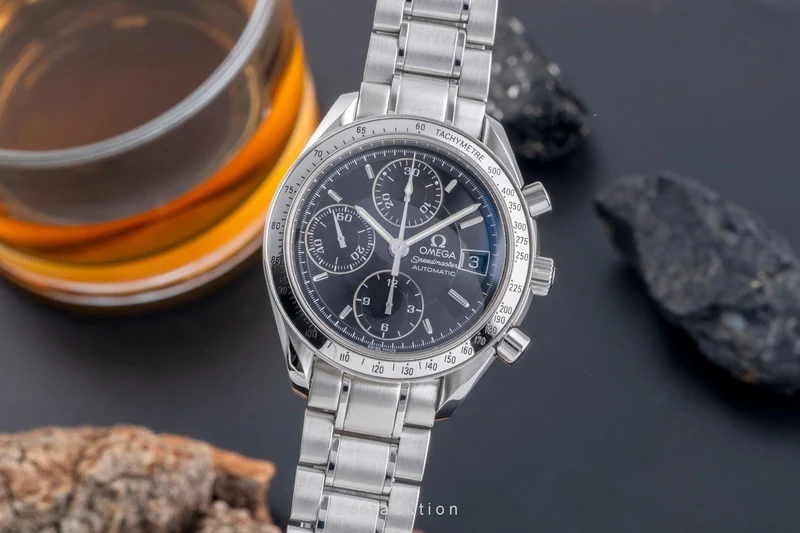 Omega Speedmaster Date chronograph steel automatic men's watch 3513.50.00 LP: 6100EUR [2506954]