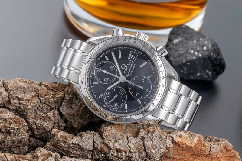 Omega Speedmaster Date chronograph steel automatic men's watch 3513.50.00 LP: 6100EUR [2506954]