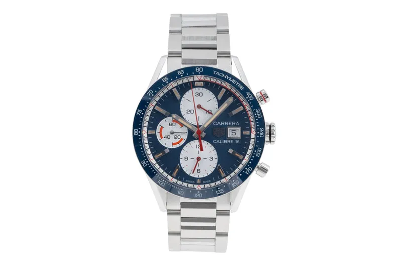 Tag Heuer Carrera chronograph steel automatic men's watch CV201AR.BA0715 LP: 6800EUR [2507370]