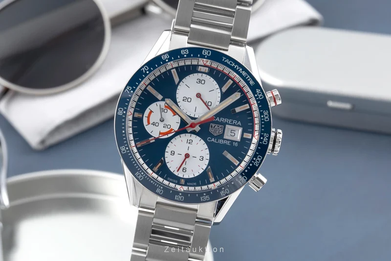 Tag Heuer Carrera chronograph steel automatic men's watch CV201AR.BA0715 LP: 6800EUR [2507370]