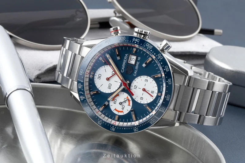 Tag Heuer Carrera chronograph steel automatic men's watch CV201AR.BA0715 LP: 6800EUR [2507370]