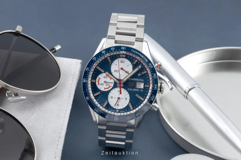Tag Heuer Carrera chronograph steel automatic men's watch CV201AR.BA0715 LP: 6800EUR [2507370]