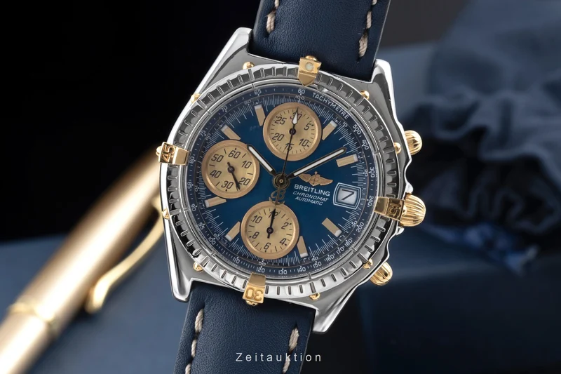 Breitling Chronomat chronograph gilt / steel automatic men's watch B13050.1 [2506189]