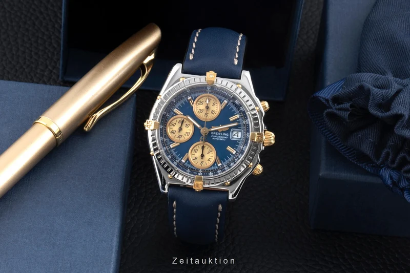Breitling Chronomat chronograph gilt / steel automatic men's watch B13050.1 [2506189]