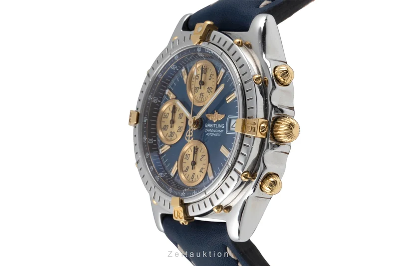 Breitling Chronomat chronograph gilt / steel automatic men's watch B13050.1 [2506189]