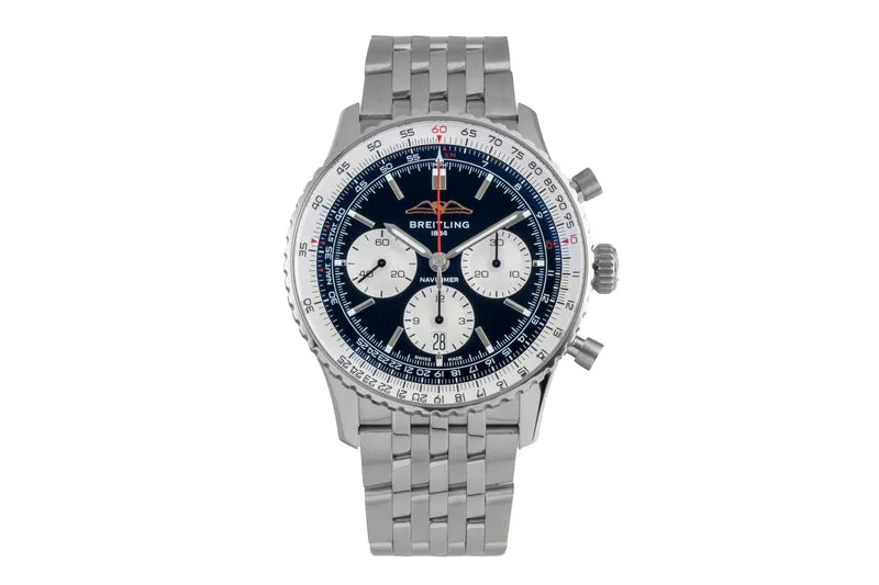Breitling Navitimer 01 chronograph steel automatic men's watch AB0138 LP: 9650EUR [2506439]