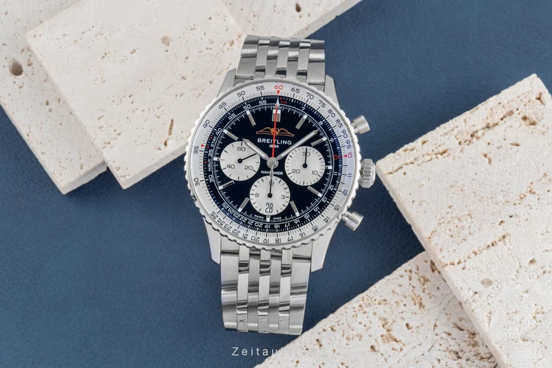 Breitling Navitimer 01 chronograph steel automatic men's watch AB0138 LP: 9650EUR [2506439]