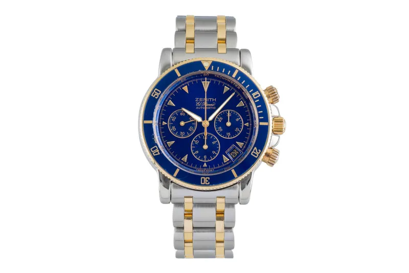 Zenith Rainbow chronograph steel / gold automatic men's watch 15/53-0470-400 [2507312]