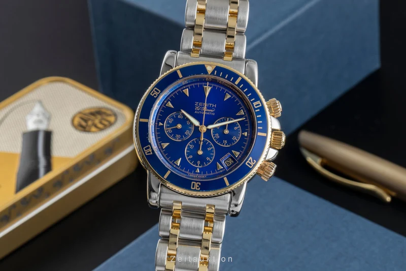 Zenith Rainbow chronograph steel / gold automatic men's watch 15/53-0470-400 [2507312]