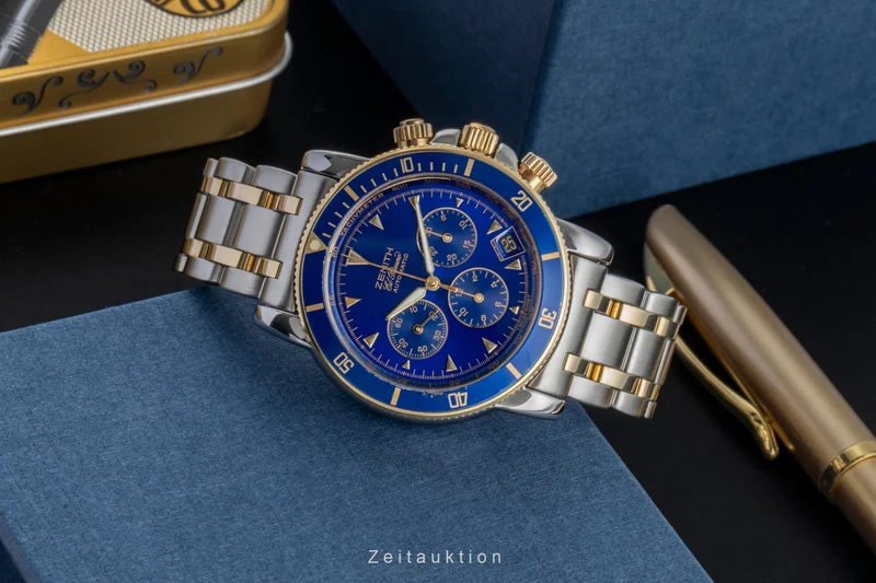 Zenith Rainbow chronograph steel / gold automatic men's watch 15/53-0470-400 [2507312]