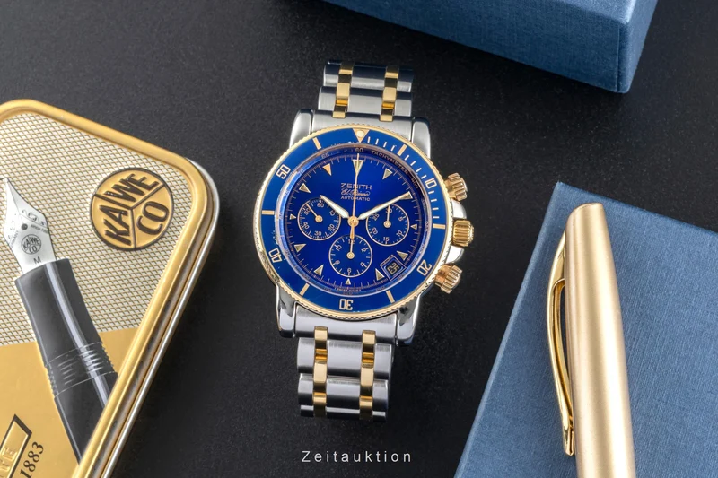 Zenith Rainbow chronograph steel / gold automatic men's watch 15/53-0470-400 [2507312]