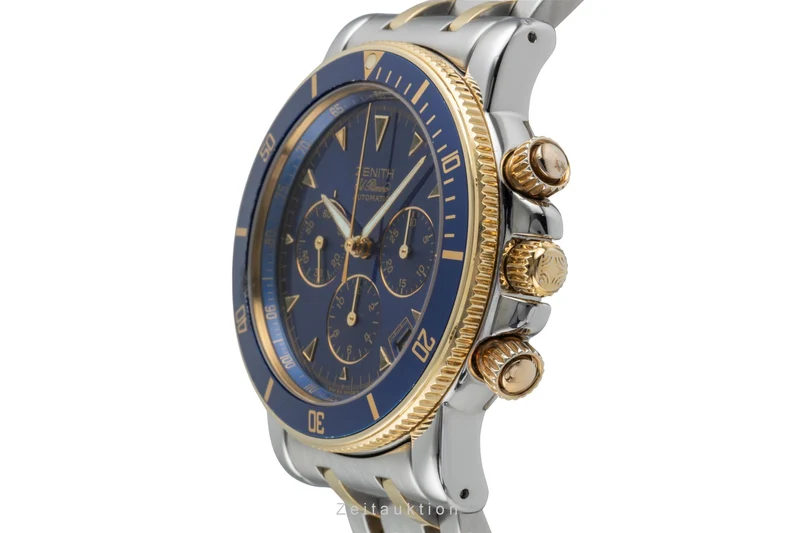 Zenith Rainbow chronograph steel / gold automatic men's watch 15/53-0470-400 [2507312]