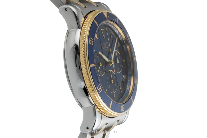Zenith Rainbow chronograph steel / gold automatic men's watch 15/53-0470-400 [2507312]