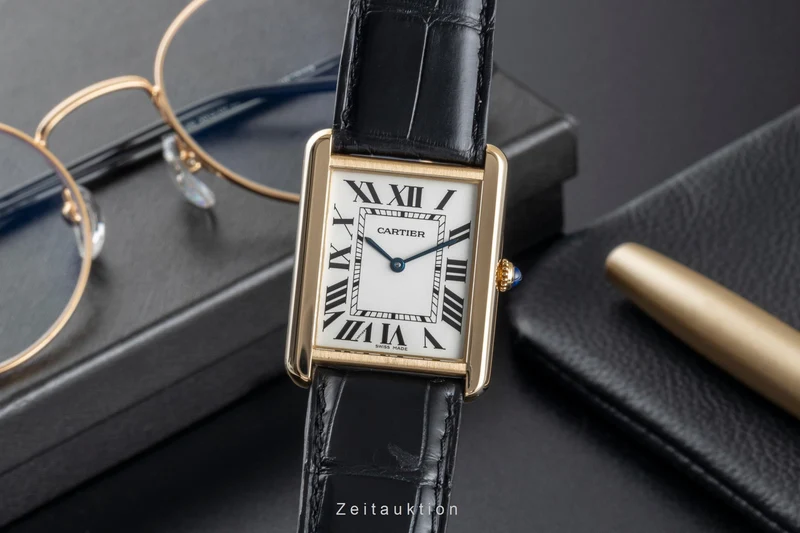 Cartier Tank steel / gold quartz men's watch W1018855 [2507378]