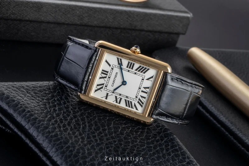 Cartier Tank steel / gold quartz men's watch W1018855 [2507378]