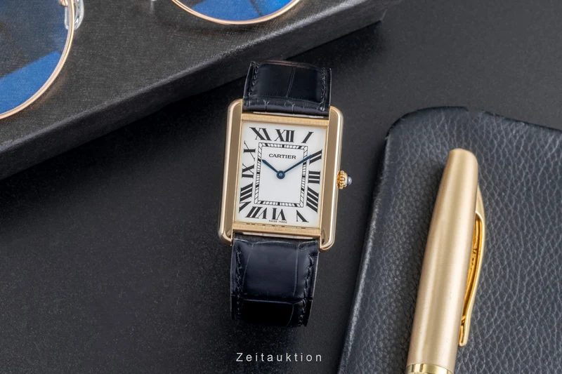 Cartier Tank steel / gold quartz men's watch W1018855 [2507378]