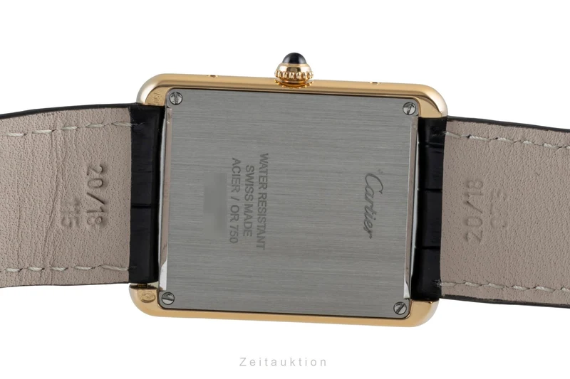 Cartier Tank steel / gold quartz men's watch W1018855 [2507378]