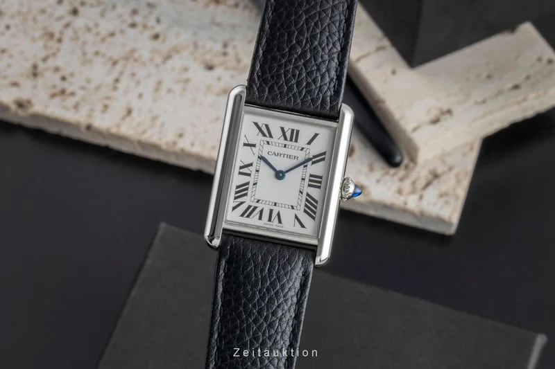 Cartier Tank steel quartz men's watch WSTA0041 [2507416]