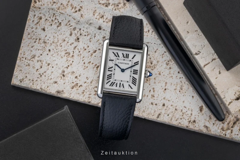 Cartier Tank steel quartz men's watch WSTA0041 [2507416]