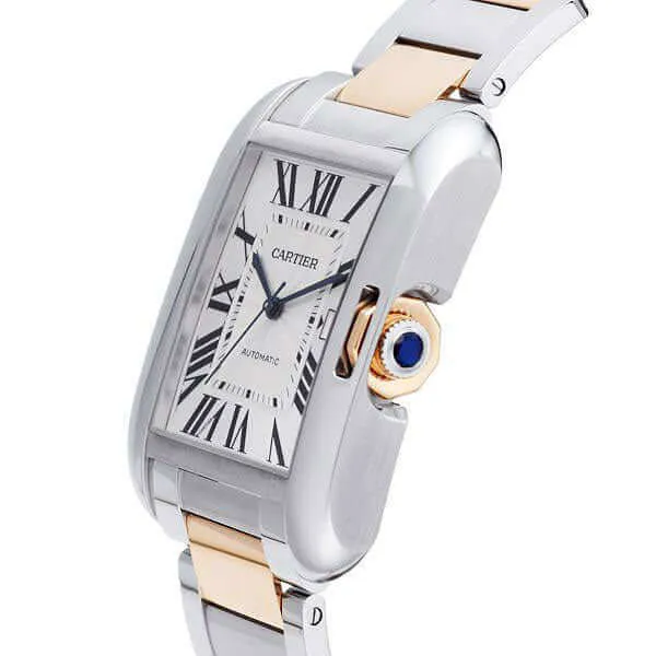 Cartier Tank Anglaise XL W5310006 Edelstahl Rotgold