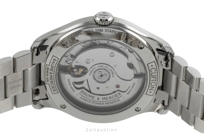 Baume & Mercier Clifton steel automatic men's watch M0A10793 LP: 3700EUR [2507547]