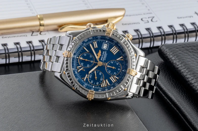 Breitling Crosswind chronograph steel / gold automatic men's watch B13055 [2600042]