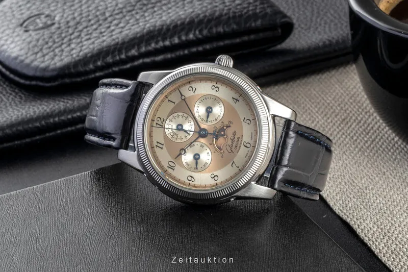 Glashütte 1845 steel manual winding men's watch 1-49-01-03-01-04 [2600151]