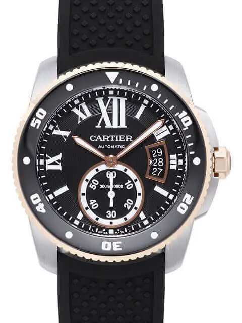 Cartier Calibre de Cartier Diver W7100055 Stahl Rotgold