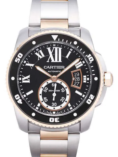 Cartier Calibre de Cartier Diver W7100054 Stahl Rotgold