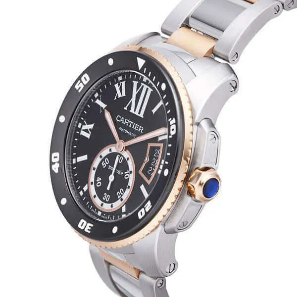 Cartier Calibre de Cartier Diver W7100054 Stahl Rotgold